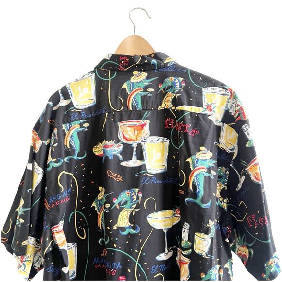 AF/CO Bluewater Men’s Margarita Style Shirt Collared Pocket Jimmy Buffet Vibe XL - Picture 3 of 7